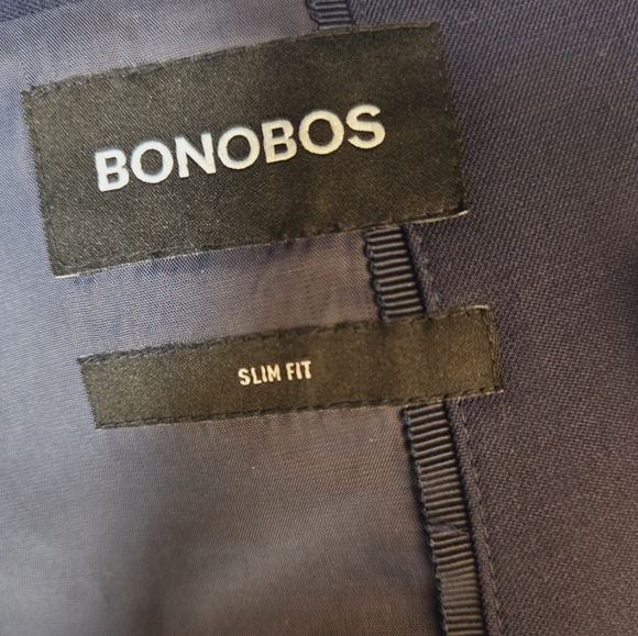 Bonobos Daily Grind Suit Pants 30w & Daily Grind Suit Jacket 36s Navy Slim - Picture 6 of 6